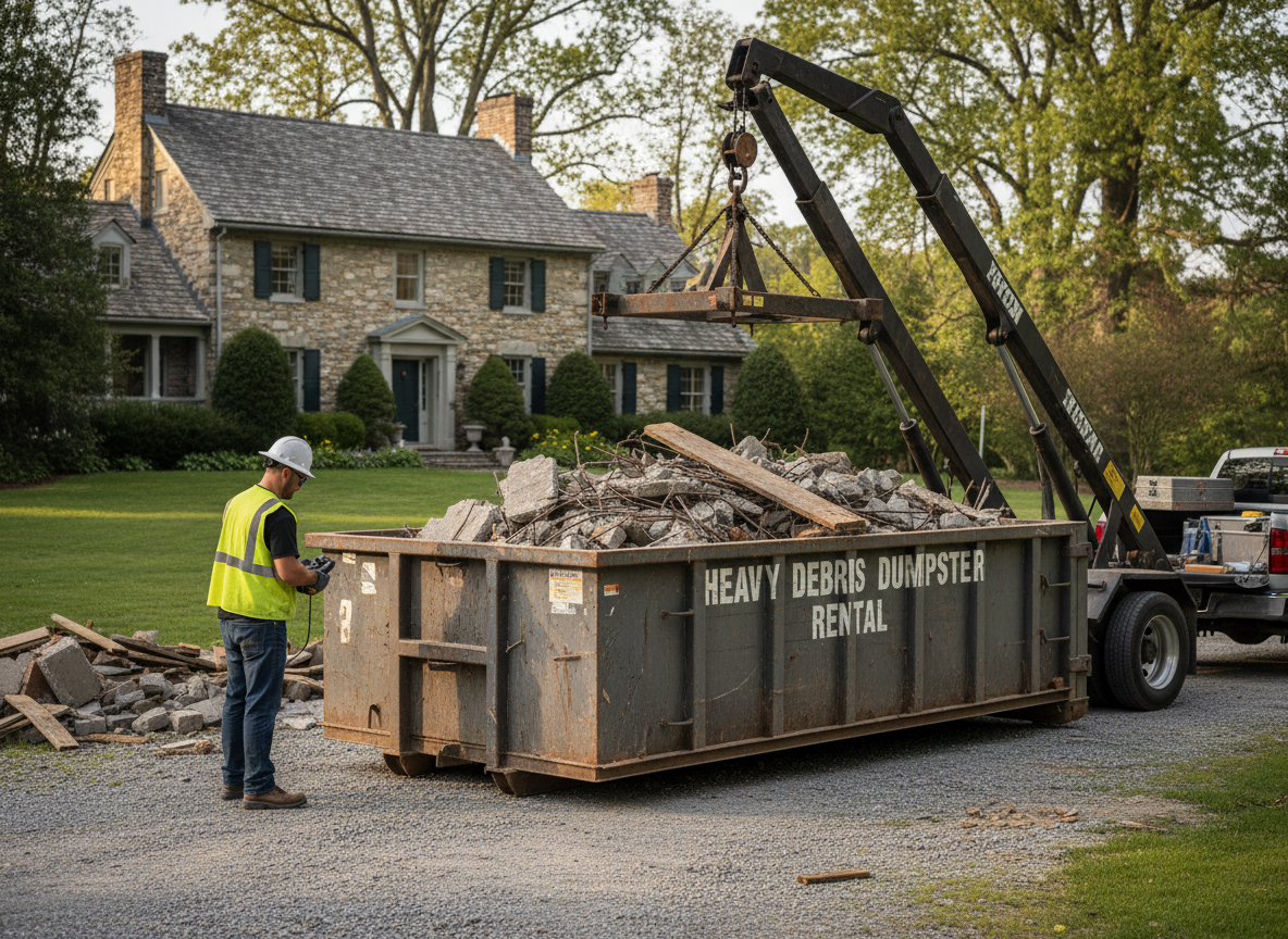 Heavy Debris Dumpster Rental in Kennett Square